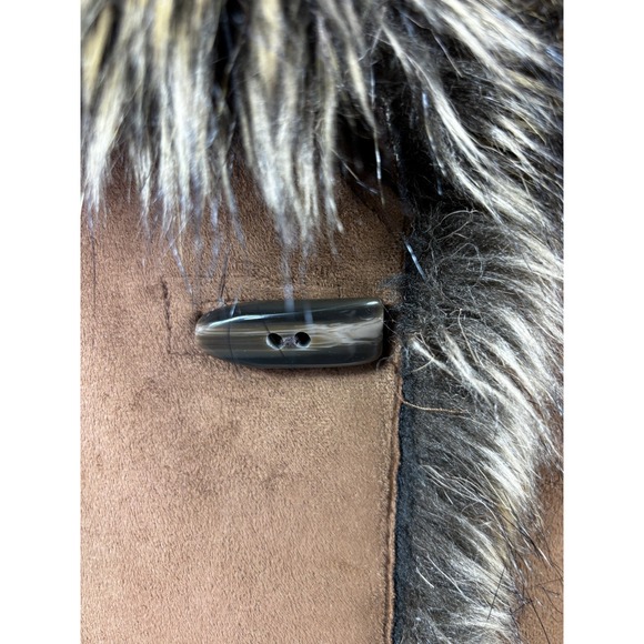 Regent Park Faux Suede Fur Vest XL Brown Boho Western Cozy Layering - Picture 5 of 9